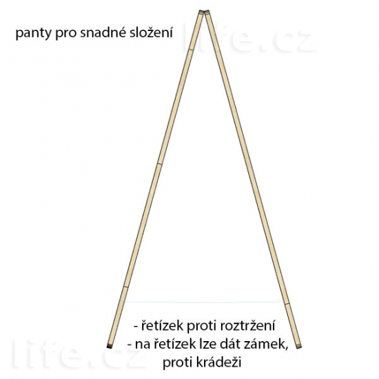 Již Vás nepřehlednou - černý dřevěný stojan s bílým textem