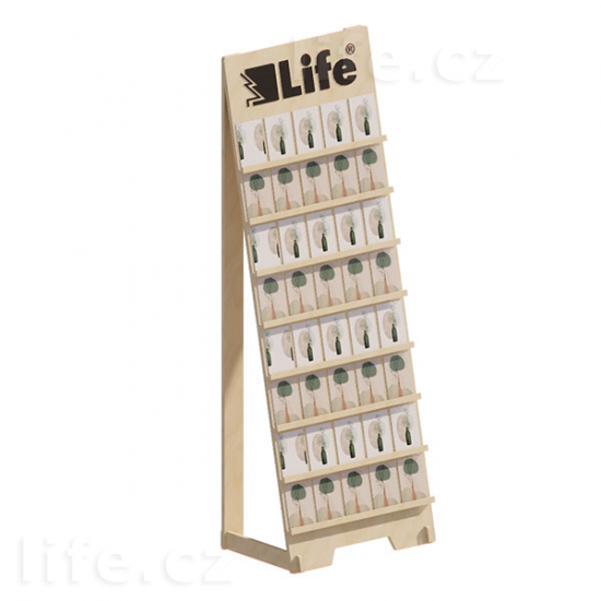 XXL dřevěný regál na obrázky