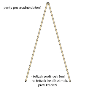 Již Vás nepřehlednou - dřevěný stojan s  plnobarevným tiskem