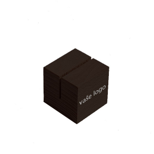  Menu stojan krychle - A5, černá MOON, vaše logo