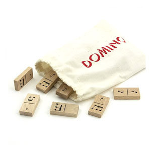 Domino NOTY v bukové dóze