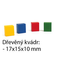 Dřevěné barevné kvádry