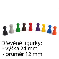 Dřevěné figurky 24 mm