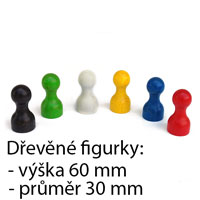 Dřevěné figurky 60 mm