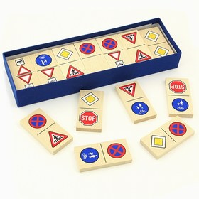 Domino s motivy dopravních značek - malé domino v papírové krabičce